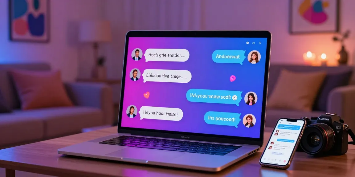 Engaging nsfw ai chat interface with customizable characters in a cozy digital setting.