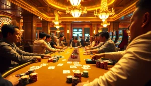 Engage with high-stakes poker action at https://xx88.bar/ featuring colorful chips and focused players.