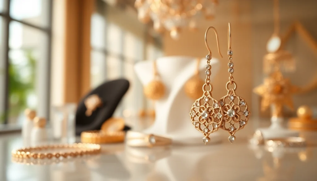 Fotografo di Gioielli che cattura orecchini pregiati in uno studio elegante.