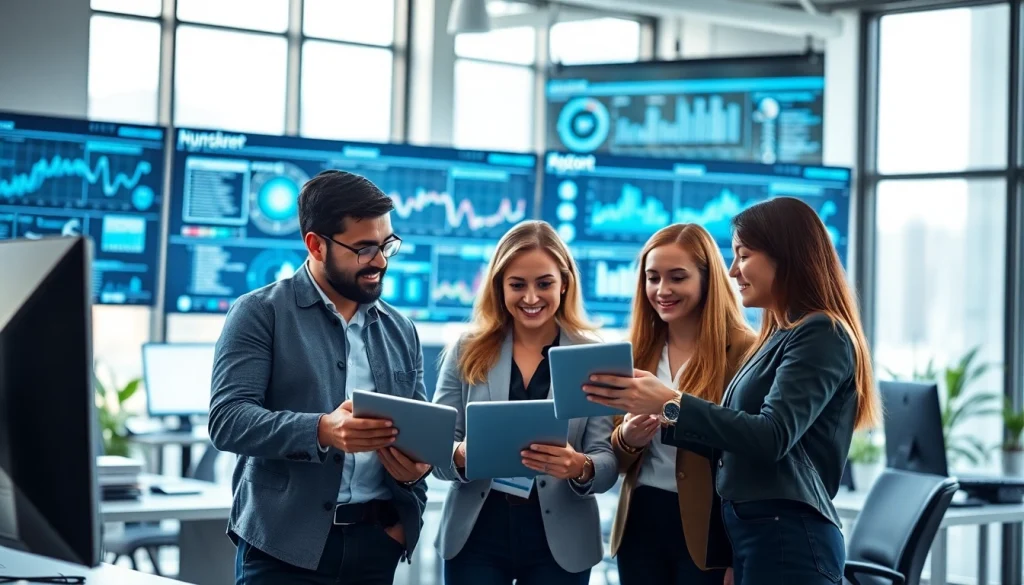 Explore Managed IT Services through a collaborative IT team working dynamically in a modern office.