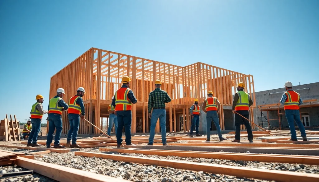 New Jersey General Contractor leading a construction project with diverse crews on-site.