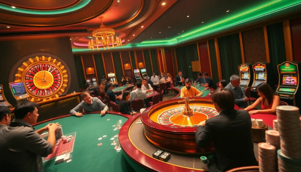 Nếu như vậy bám vào đây to engage in high-stakes gambling excitement at a luxurious casino.