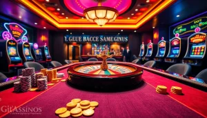 Engaging gameplay experience at https://giaimanhacai.news/ featuring a vibrant casino setting with roulette and poker.