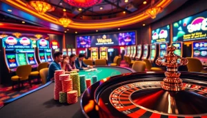 Experience the excitement of gambling at the w88 online platform with vibrant casino visuals and professional setups.