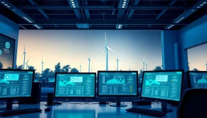 Innovative cloud mining workspace with blockchain data and renewable energy elements