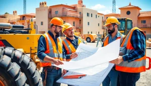 Collaborative construction team exemplifying the southern california contractors association's dedication to quality work.