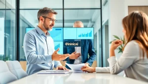 신용카드 현금화 방법에 대해 설명하는 금융 전문가와 고객의 대화 장면입니다.