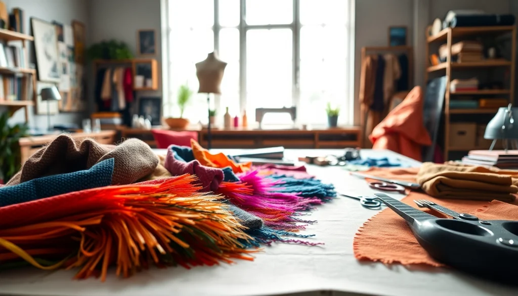 Kunst leer samples beautifully showcased in a creative workspace, highlighting their vibrant colors.