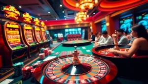 Experience thrilling gameplay at https://sunwin88.art/ with vibrant casino tables, exciting slot machines, and lively poker action.