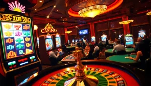 Experience the thrill of winning with XX88 in a luxurious casino environment featuring vibrant games.