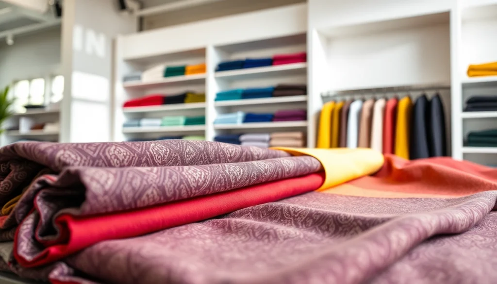 Tricot uni stoffen in diverse kleuren en texturen, geïnspireerd op moderne mode.