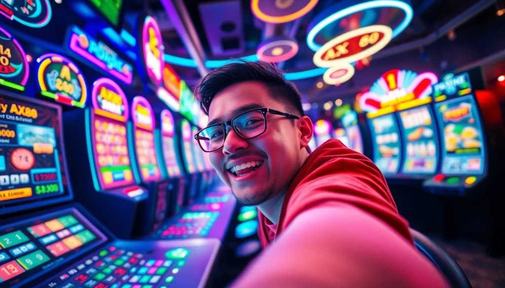 Trải nghiệm sự hứng khởi của trò chơi AX88 với cảnh chơi sôi động và giao diện số sống động đầy cuốn hút.