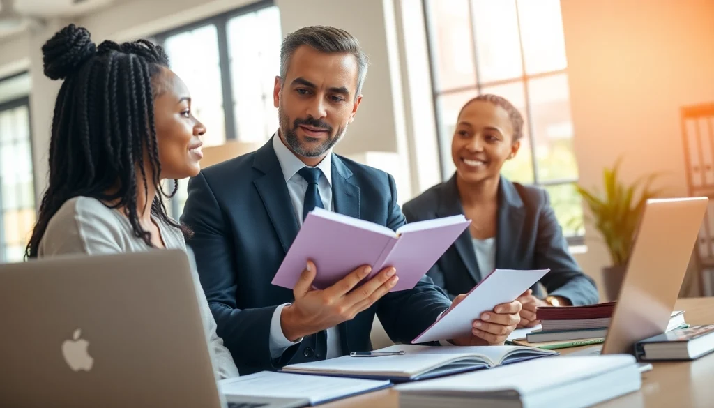 Jacksonville Immigration Lawyer providing expert legal advice in a modern office.