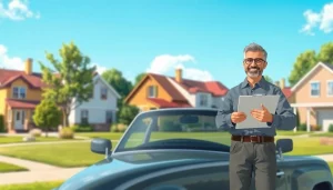 Showcasing the best extended auto warranty for older vehicles with a mechanic assessing a vintage car.