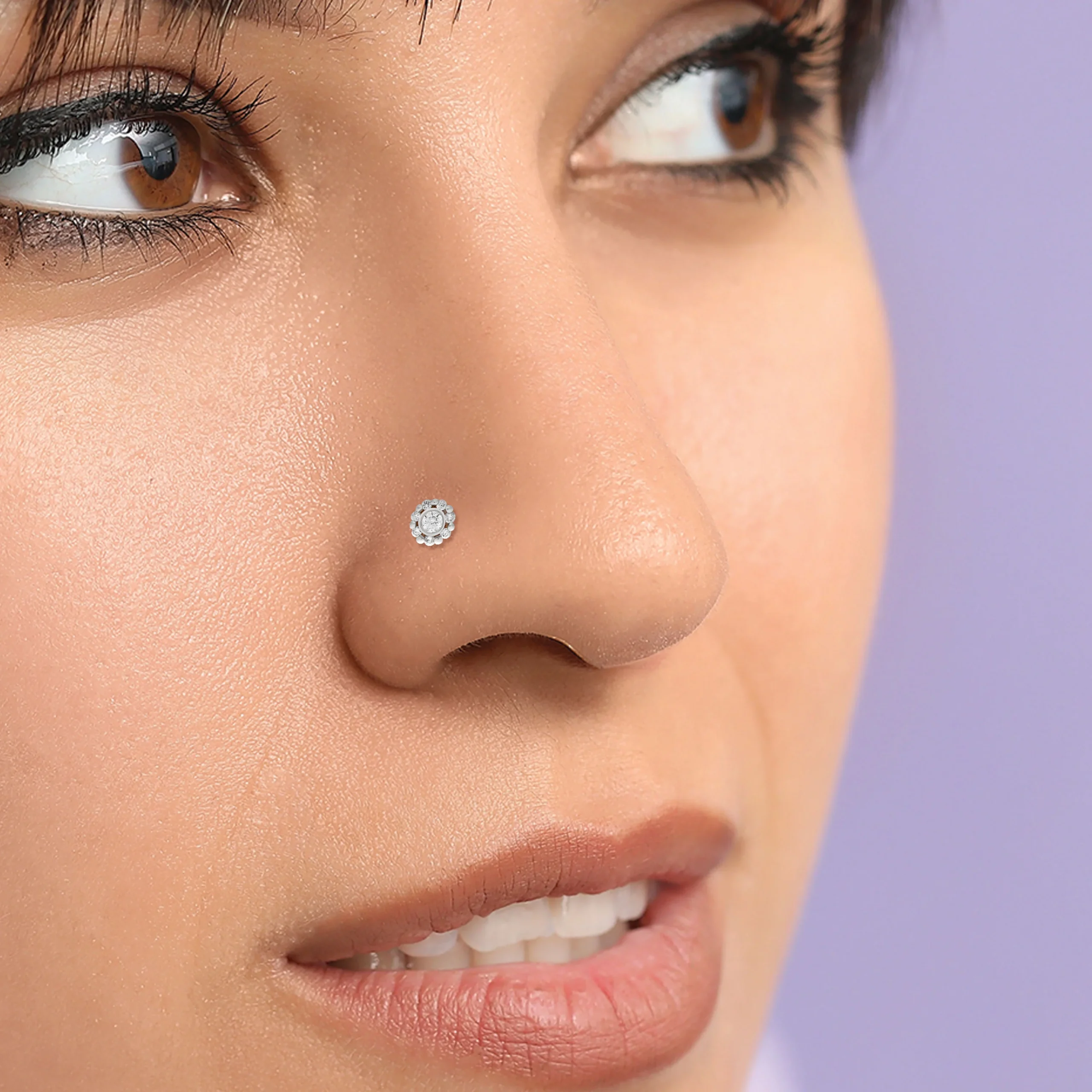 Small diamond nose stud | Elegant Everyday Jewellery – London Diamond Online
