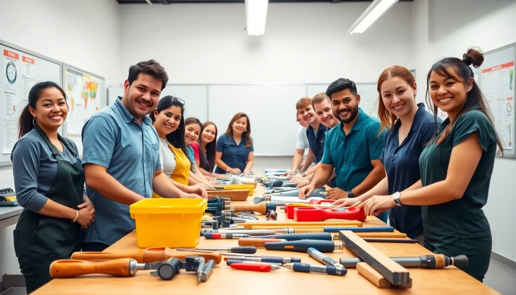 Students actively learning at hawaii trade schools showcasing diverse skills.
