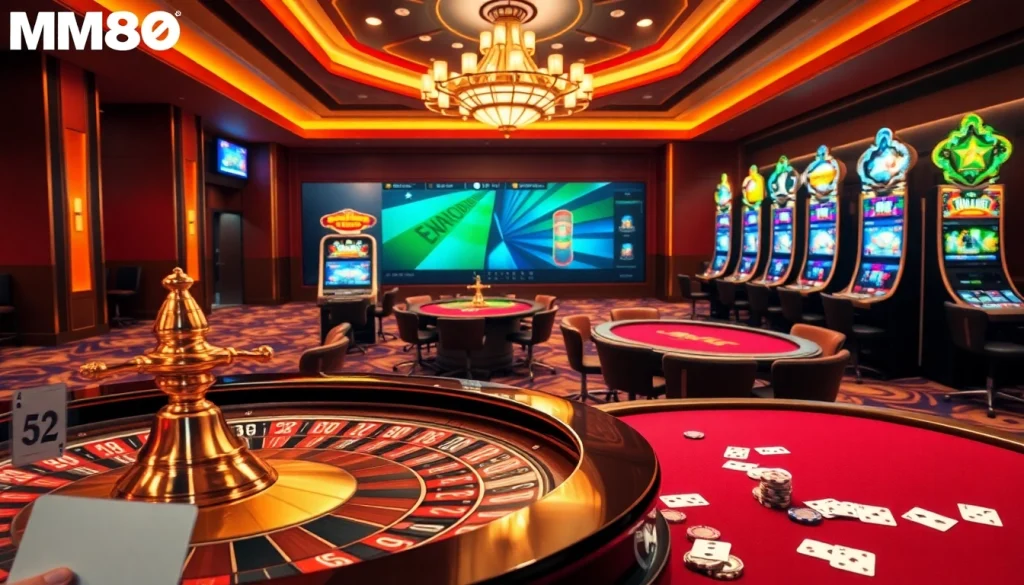 Experience online gambling excitement with MM88's vibrant casino atmosphere.