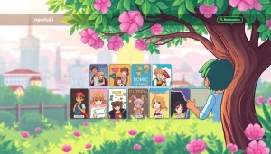 newtoki 웹사이트 인터페이스 상에서 다양한 웹툰을 탐색하는 사용자