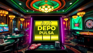 Raih kegembiraan dengan Slot Depo Pulsa, mesin slot online yang dinamis di kasino mewah.