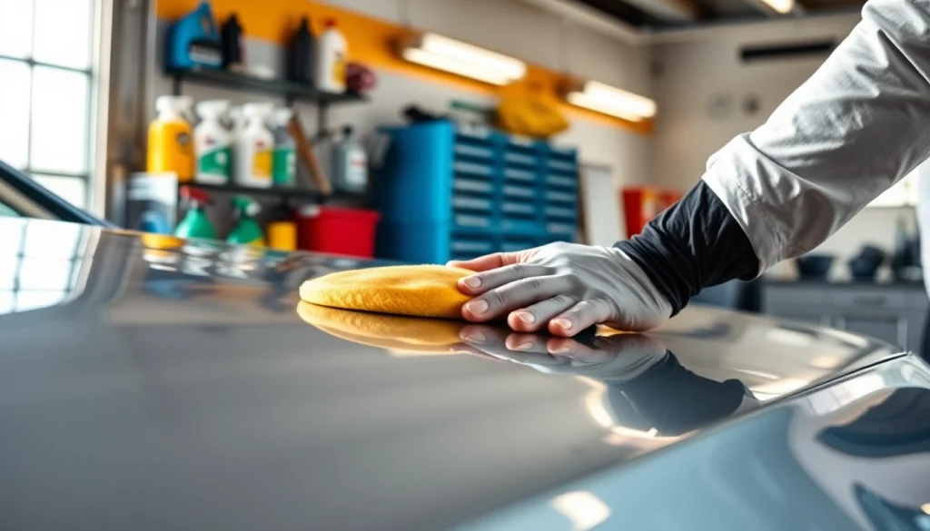 Engaging car detailing Chattanooga service showcasing meticulous cleaning and polishing of a vehicle.