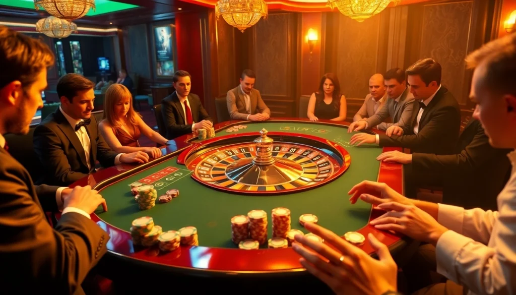 The hidden wiki displays a luxurious casino scene with poker chips and a spinning roulette table.