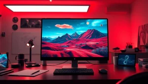 AI NSFW image showcasing an advanced digital workspace for AI-generated art.