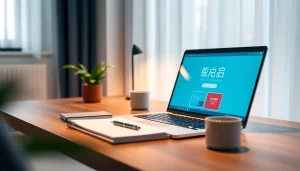 Explore the features of 有道翻译 in a modern workspace setting, highlighting productivity and innovation.