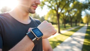 Monitor your fitness with a stylish Pulse Smart Watch showcasing its sophisticated design.