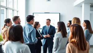 Explore Strategy Capture Management strategies with a diverse team brainstorming in a modern office.