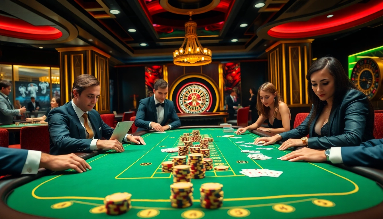Vivez l'excitation au meilleur casino en ligne avec des joueurs de poker engagés dans une compétition à enjeux élevés.