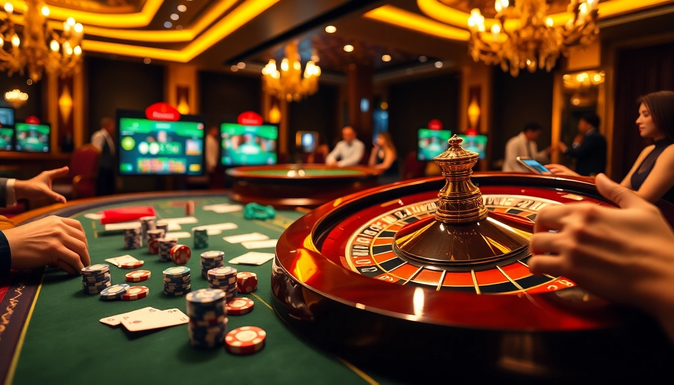 Jouer à des jeux passionnants au meilleur casino en ligne avec des tables vibrantes et des expériences immersives.