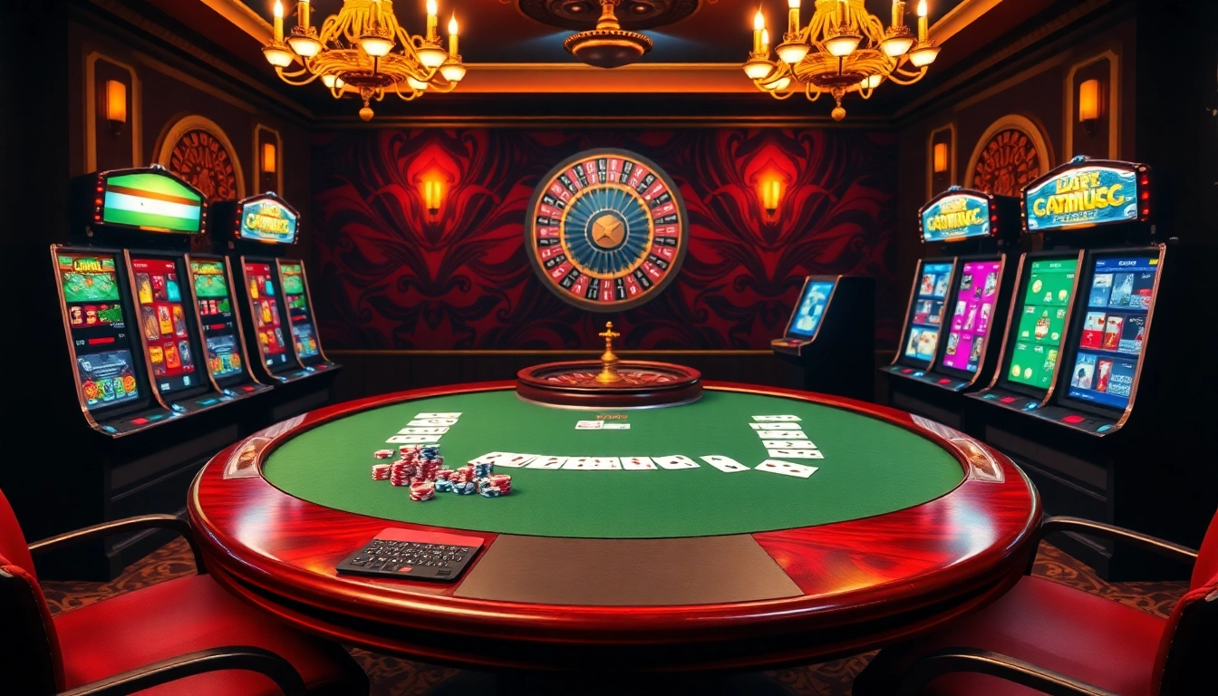 Découvrez l'excitation du meilleur casino en ligne avec des jetons de poker et des machines à sous colorées.