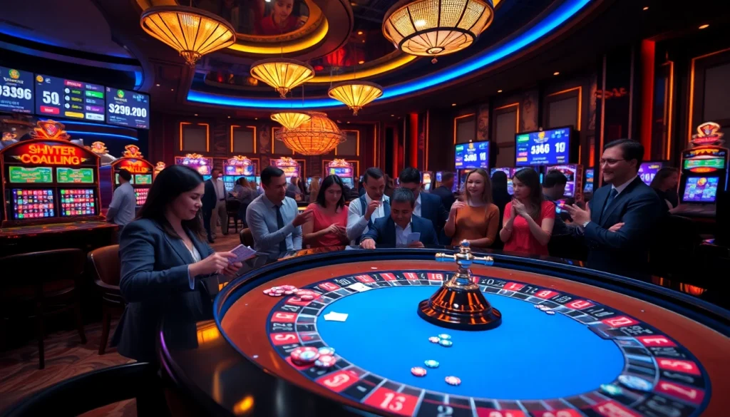 Players enjoying an exciting game at SHBET casino, highlighting vibrant roulette action.
