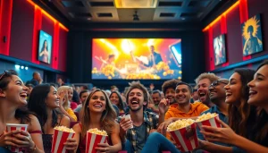 ดูหนังออนไลน์ ที่โรงภาพยนตร์ที่มีผู้ชมสนุกสนานและแบ่งปันป๊อปคอร์น