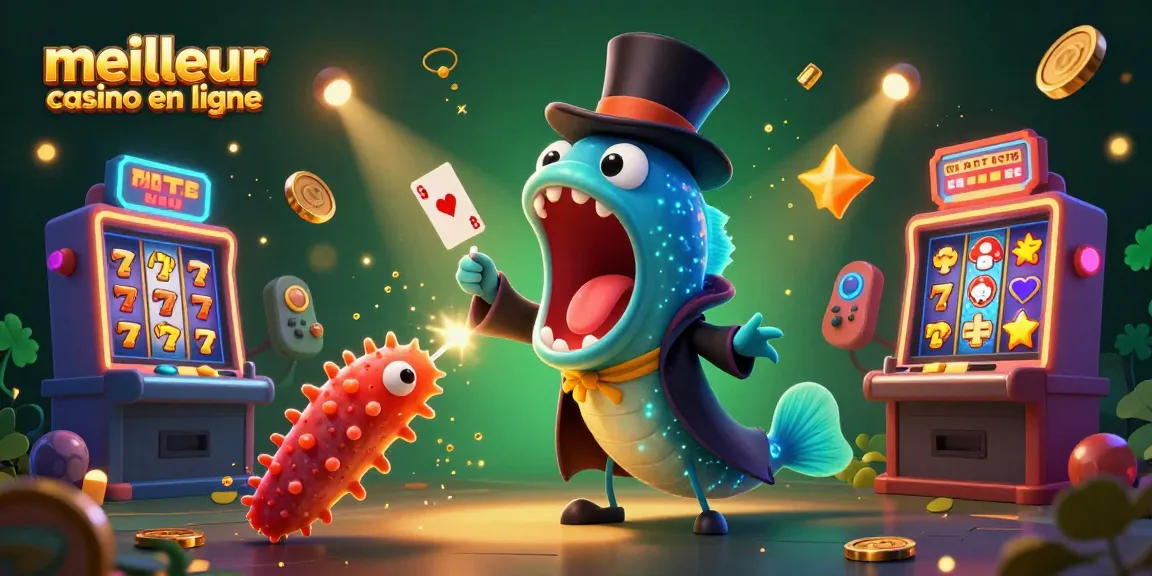 Le meilleur casino en ligne présente un spectacle magique sous-marin avec des personnages captivants et des éléments de machine à sous.