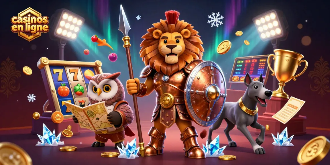 Les casinos en ligne présentent un lion en armure et des éléments de jeu captivants.