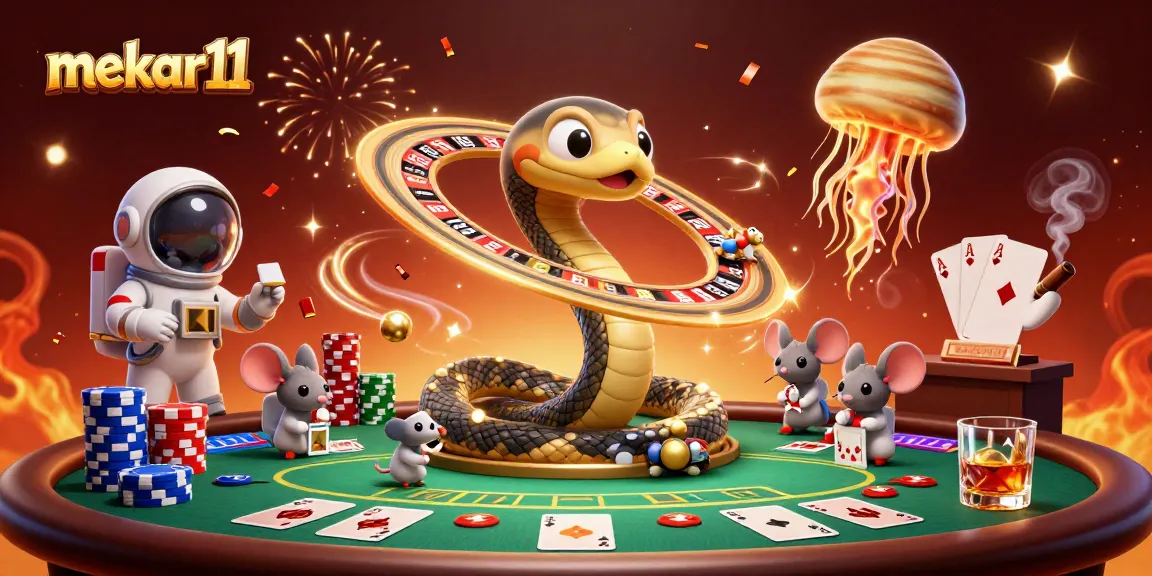 Place bets with mekar11 as astronaut mice compete in a cosmic poker showdown.
