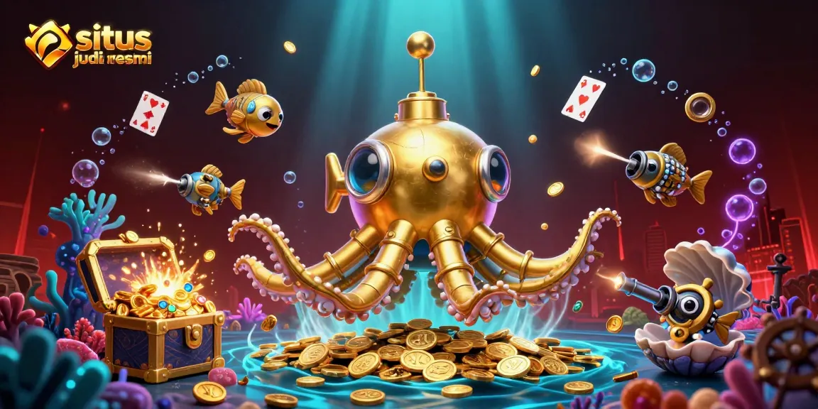 Experience the thrill of situs judi bola resmi with dynamic betting scenes and vibrant underwater elements.