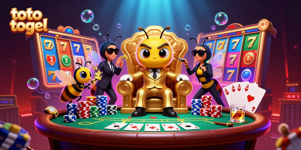 Engage in thrilling toto togel action with a vivid 3D illustration of a vibrant casino scene.