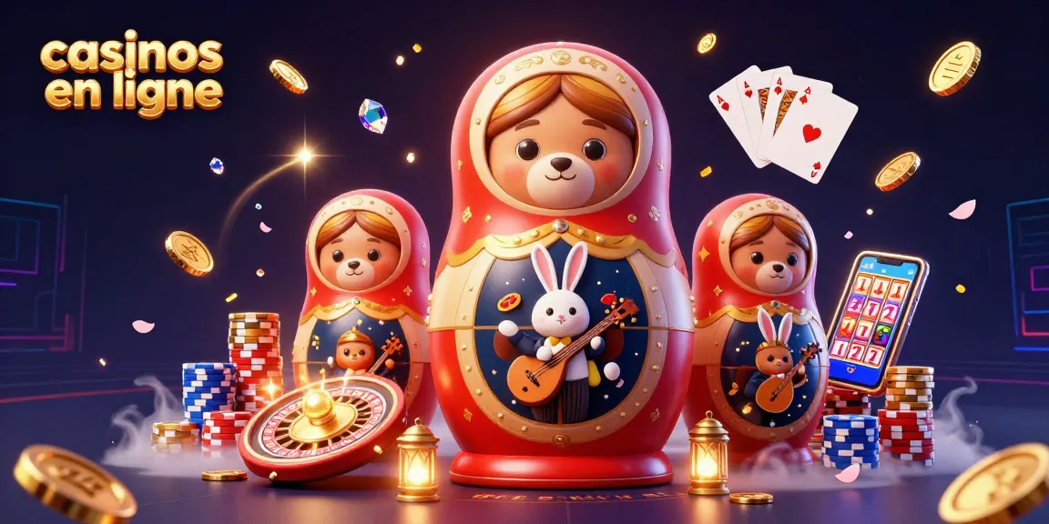 Rejoignez les casinos en ligne avec cette illustration captivante de jeux et de gagnants.