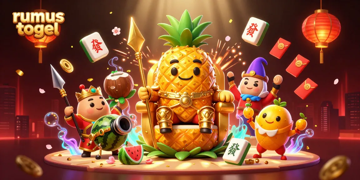 Experience rumus togel action with tropical characters in a lively 3D casino scene.