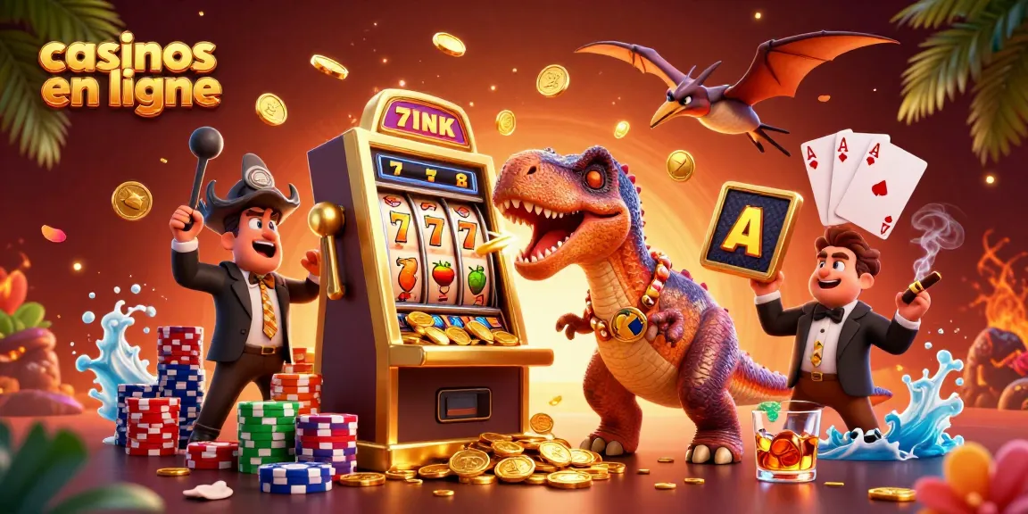 Casinos en ligne : un pachycephalosaurus engage un jackpot aux machines à sous tout en accueillant des pièces d'or.